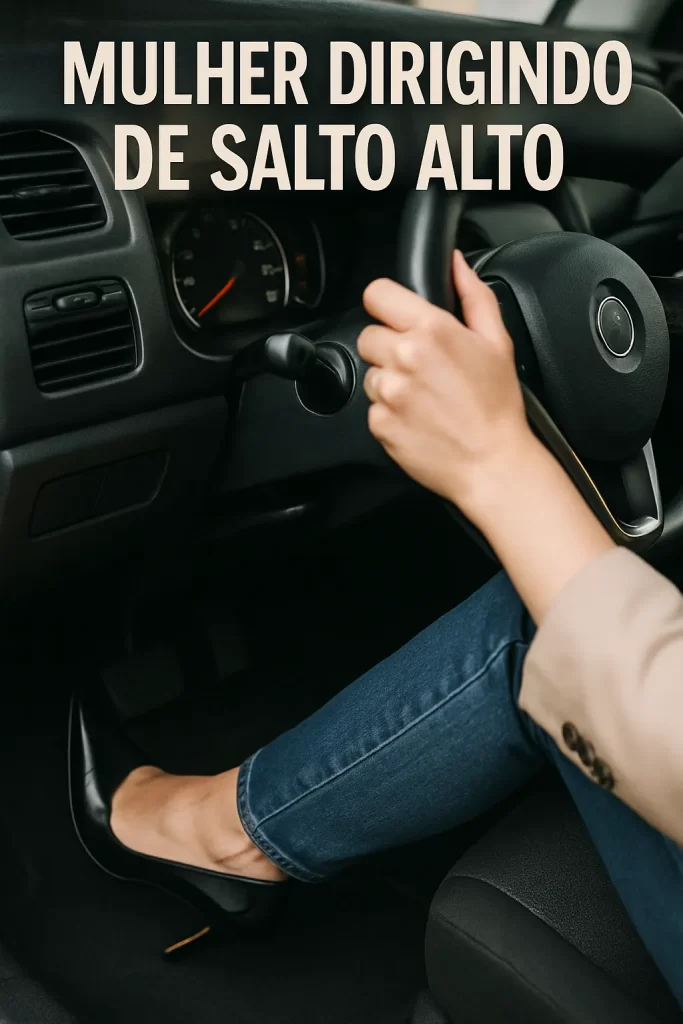 Mulheres ao Volante Uso de Salto Alto na Direção Gera Debate Sobre Segurança