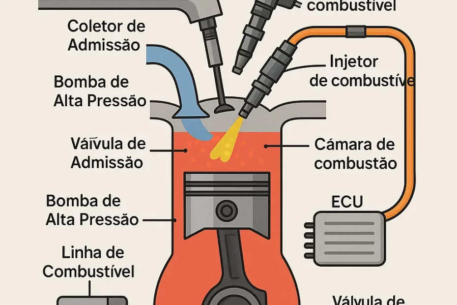 Revista mecânica como funciona o sistema de injeção direta de um carro moderno