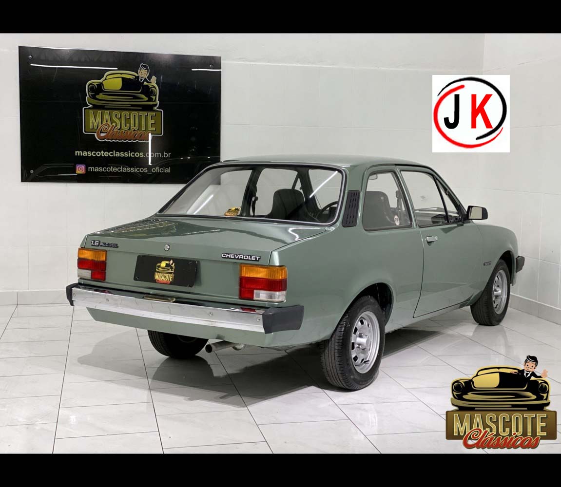 Ficha Técnica carros Chevrolet Chevette 1.6 a álcool cor verde água ano 1985