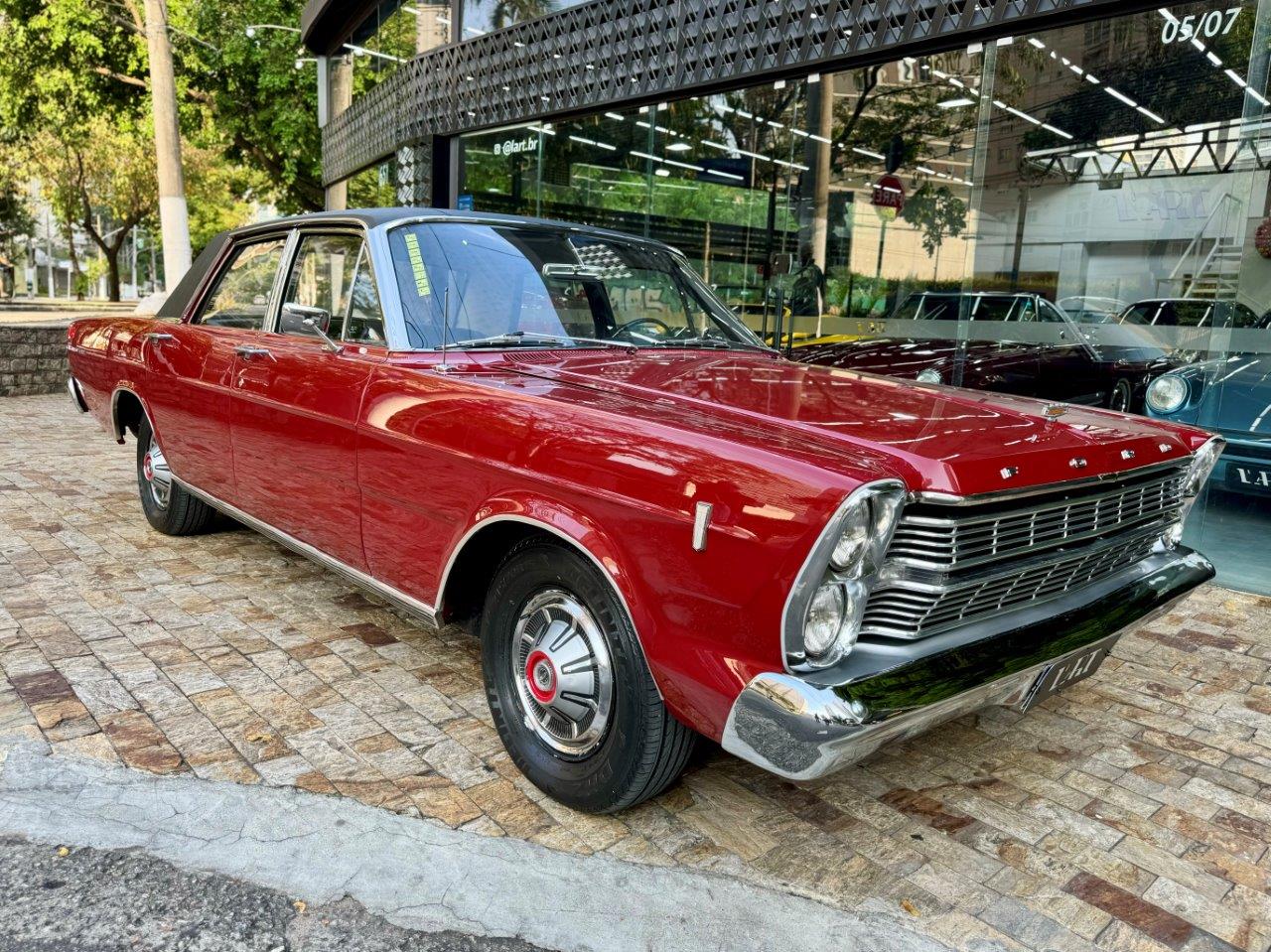 Ficha Técnica carros Ford Galaxie 500 cor Vermelho Marte ano 1968