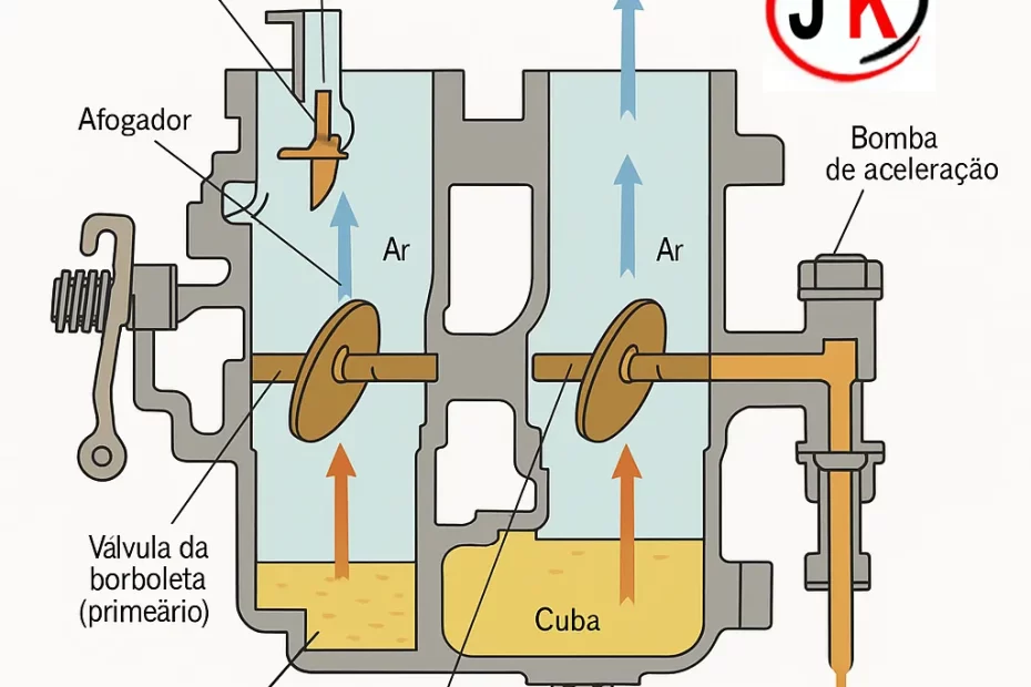 Revista mecânica Como funcionava o carburador solex de corpo duplo do Passat ts