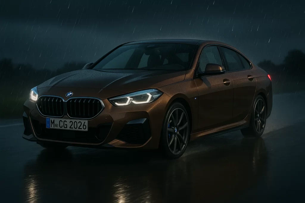 BMW 220 Gran Coupe M Sport 2.0 ano 2026, Ficha Técnica, preço, mercado, lista de equipamentos, consumo, desempenho e catálogo de cores