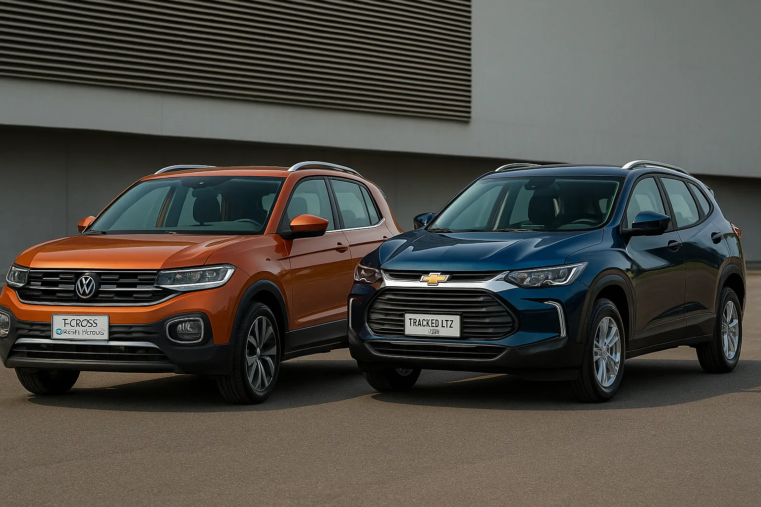 Comparativo carros VW T-Cross Comfortline 1.0 TSi 2026 VS Chevrolet Tracker LTZ 1.0 2026