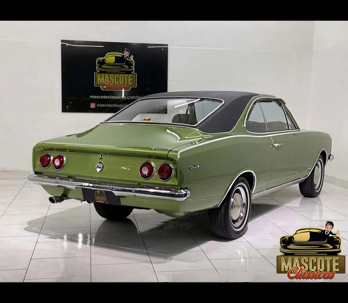 Ficha técnica carros Chevrolet Opala 2.5 151-S Coupé na cor Verde Ouro ano 1976