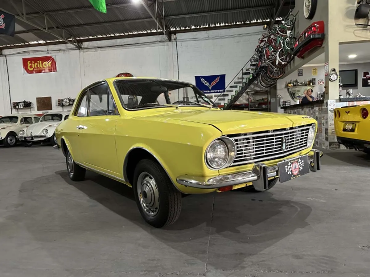 Ficha técnica carros Ford Corcel 1 Luxo coupé 1.3 cor amarelo pop ano 1972