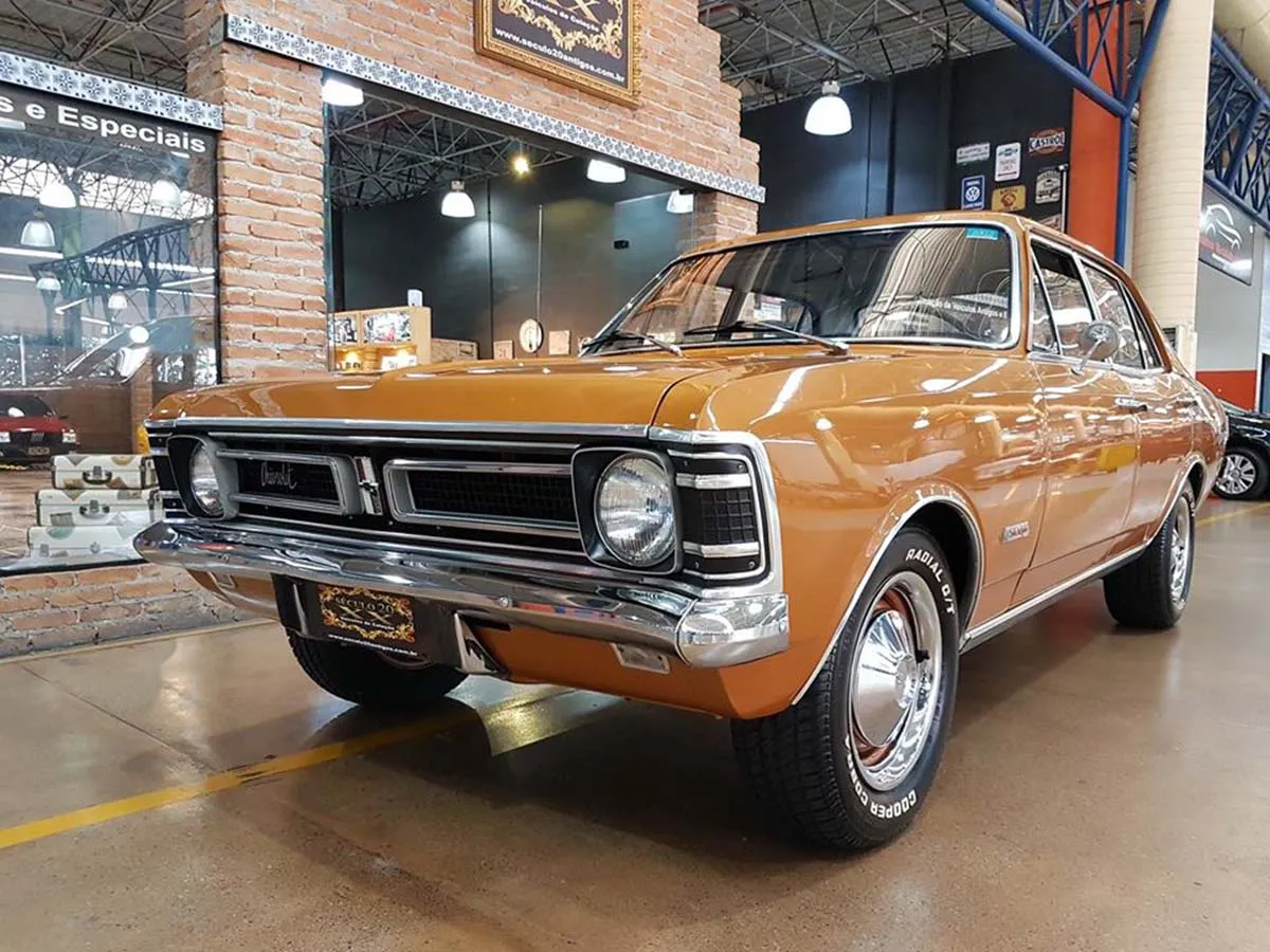 Ficha técnica carros Opala de Luxo sedã 4 portas 4 cilindros ano 1972