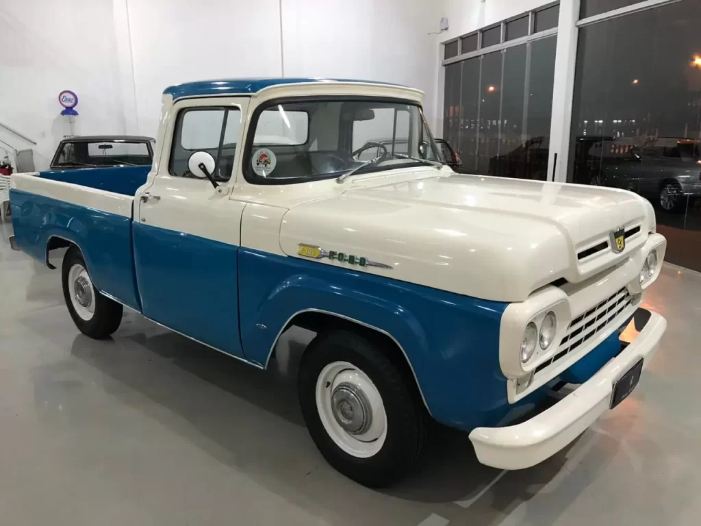 Ficha técnica carros Picape antiga Ford F-100 V8 ano 1963