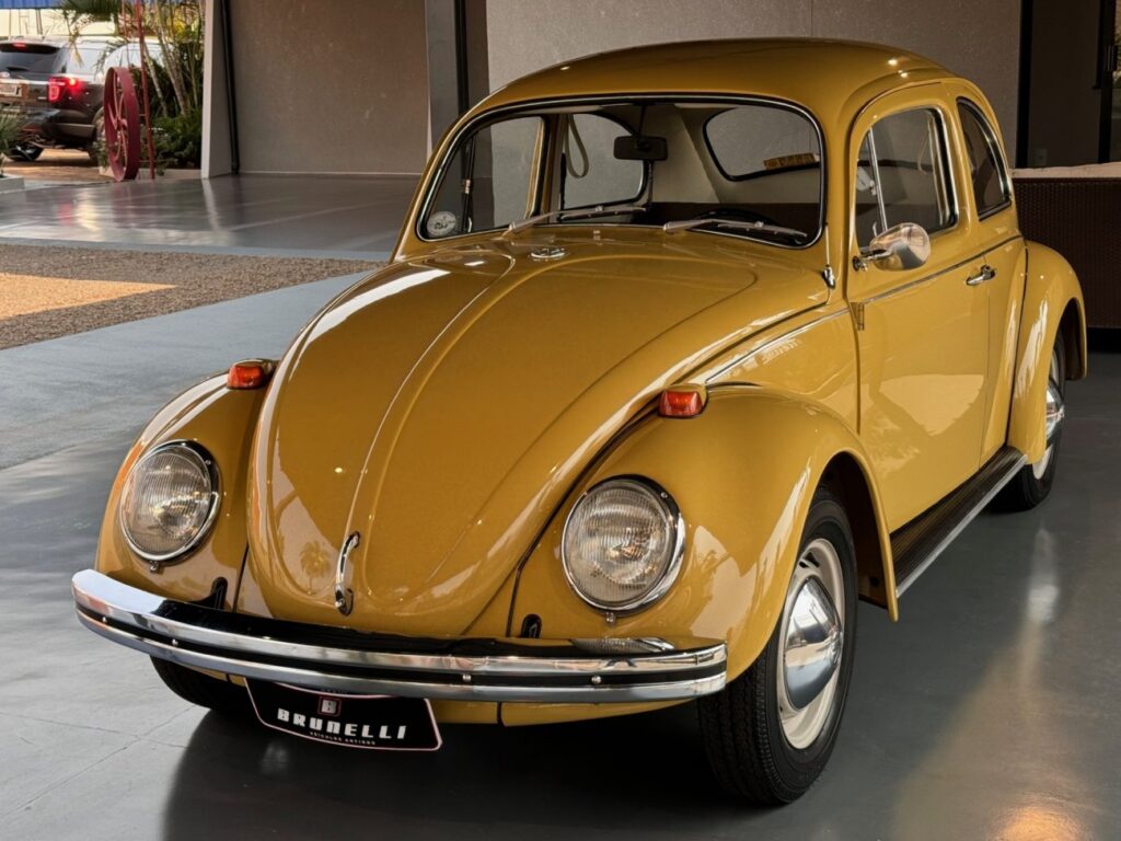 Ficha técnica carros antigos VW Fusca 1300 Amarelo colônia lano 1972