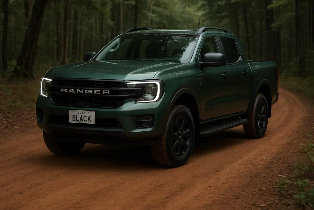 Picape Ford Ranger Black 2.0 4x2 ano 2026, Ficha Técnica, notícias, preço, equipamentos, consumo, desempenho e catálogo de cores