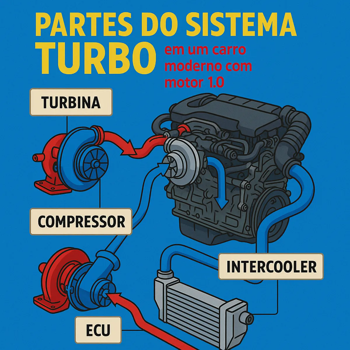 Como funciona o sistema turbo de um carro moderno com motor 1.0 Revista Mecânica