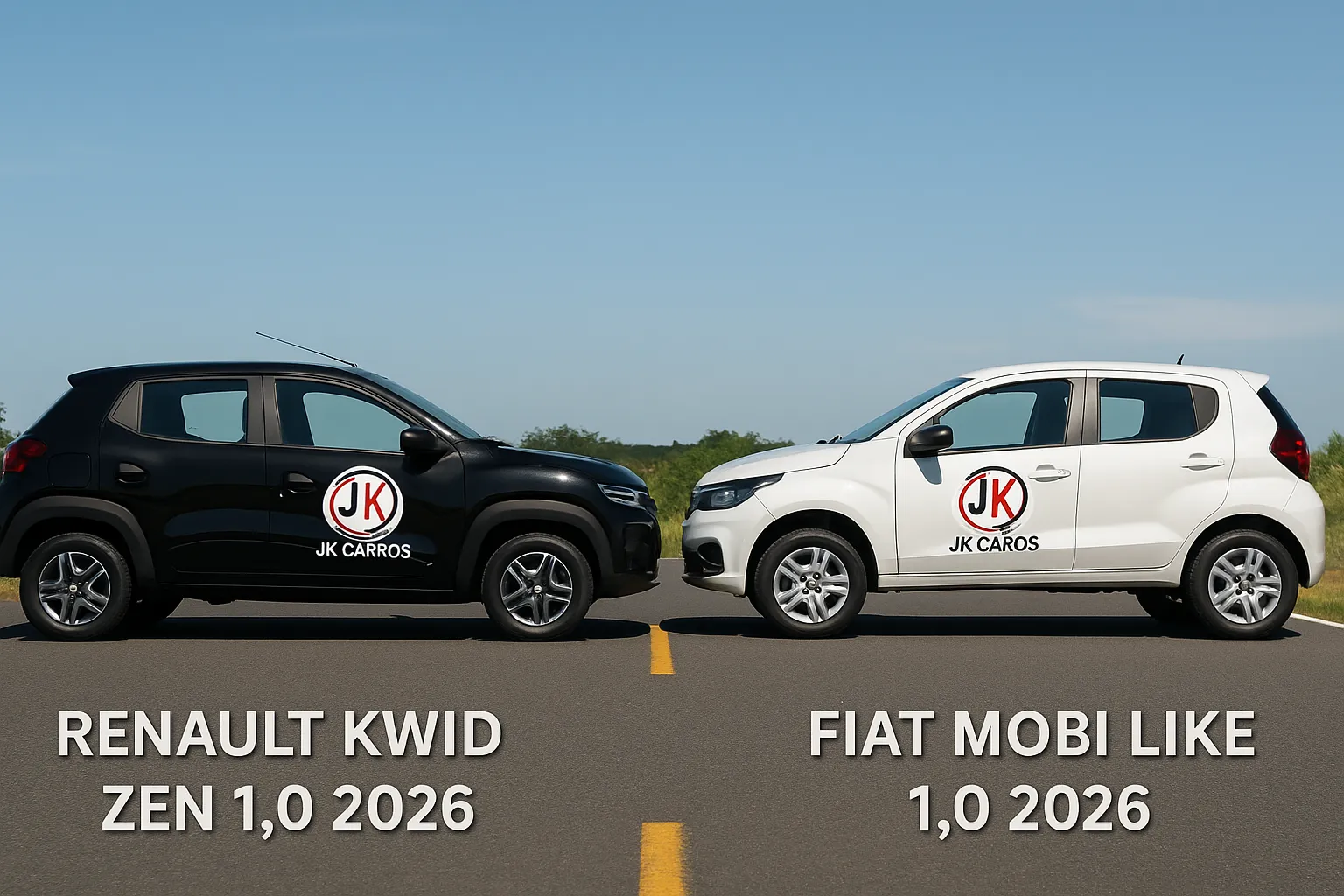 Comparativo carros Renault Kwid Zen 1.0 2026 vs Fiat Mobi Like 1.0 2026 – Qual é o melhor para o dia a dia urbano