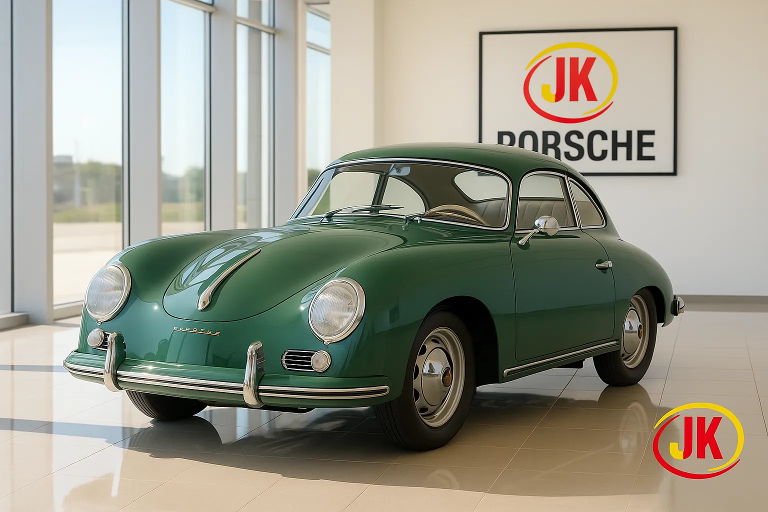 O Porsche Antigo 356 Pré-A 1500 55 cv 1952 A geração com os novos motores Boxer 1500