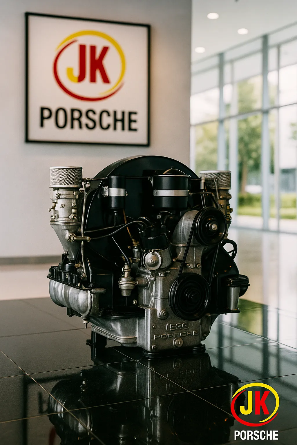 Motor Porsche 1500 Super 70 cv “Normal” Tipo 528 ano 1954, anatomia técnica do 356 mais potente das concessionária