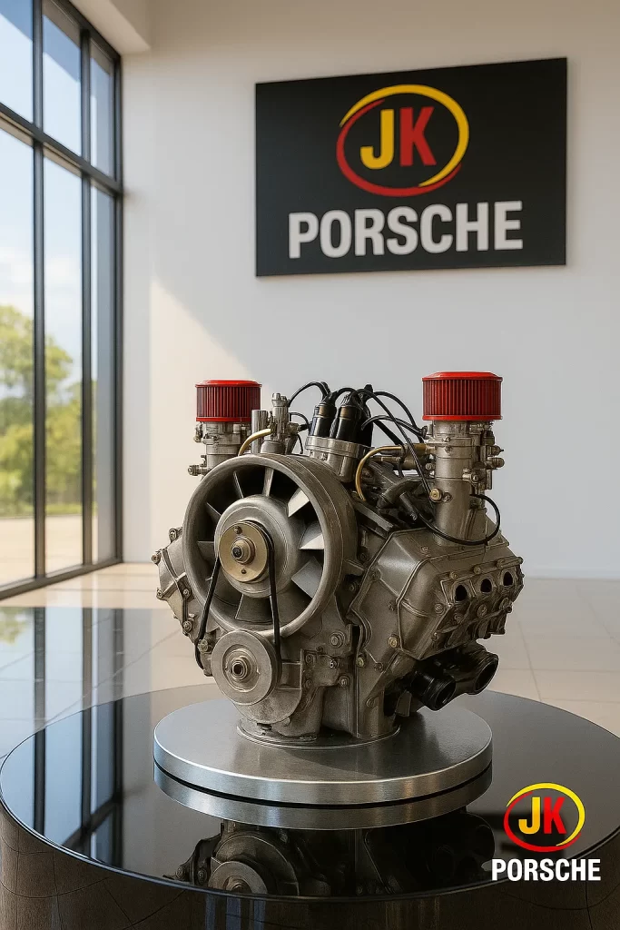 Motor Porsche 1500 Tipo 547 110 cv quatro-árvoresDOHC o coração do 550 de competição em 1954
