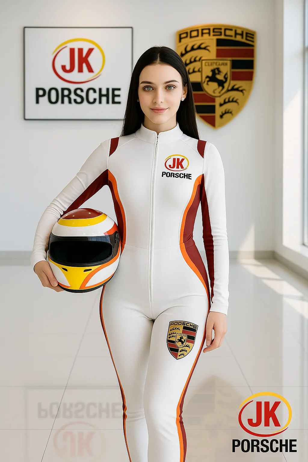 Porsche 550 Spyder Typ 550 visto em perspectiva, roadster leve em alumínio