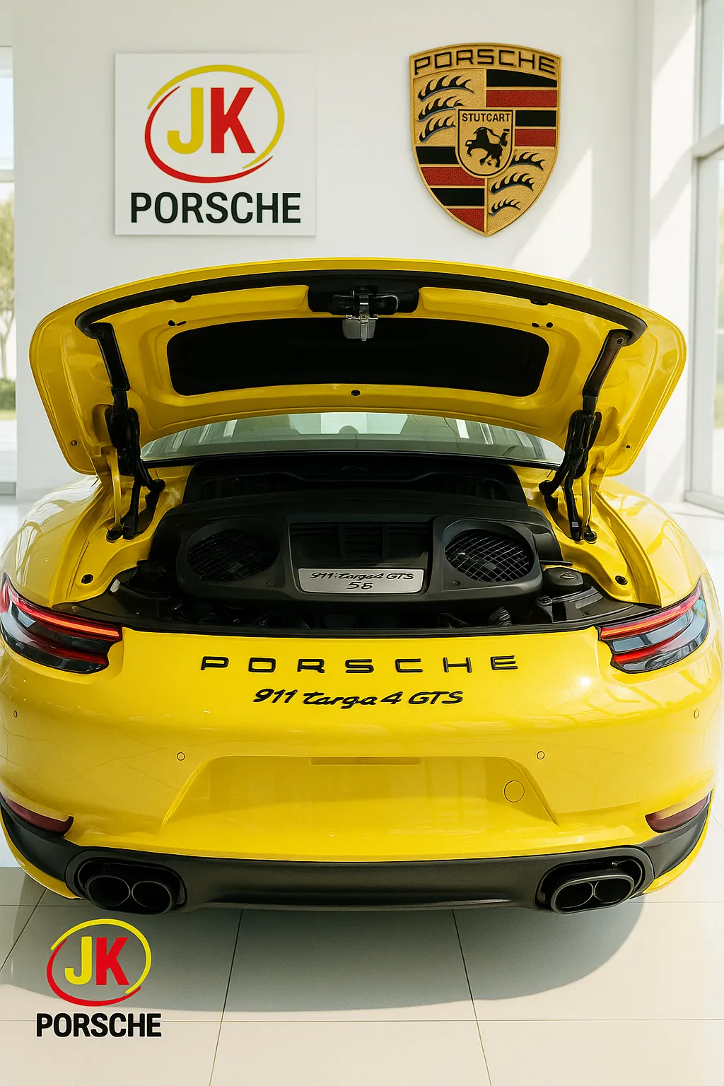 Detalhe da traseira com lanternas em filete único