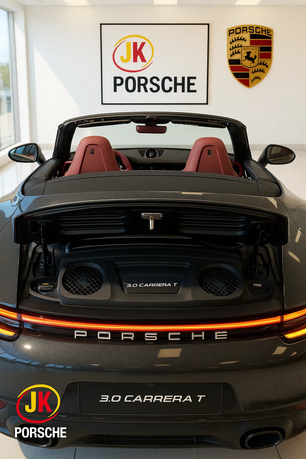Porsche 911 Cabriolet Carrera T 2025 destaque traseiro