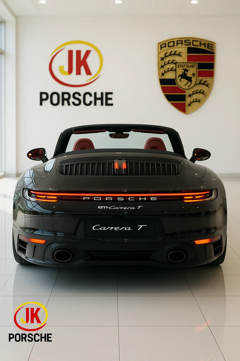 Detalhe das rodas e freios do Porsche 911 Cabriolet Carrera T 2025