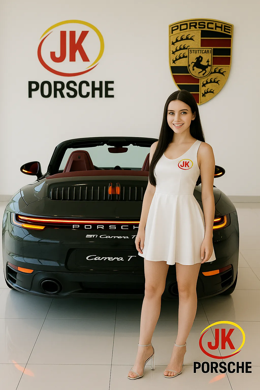 Porsche 911 Cabriolet Carrera T 2025 em showroom