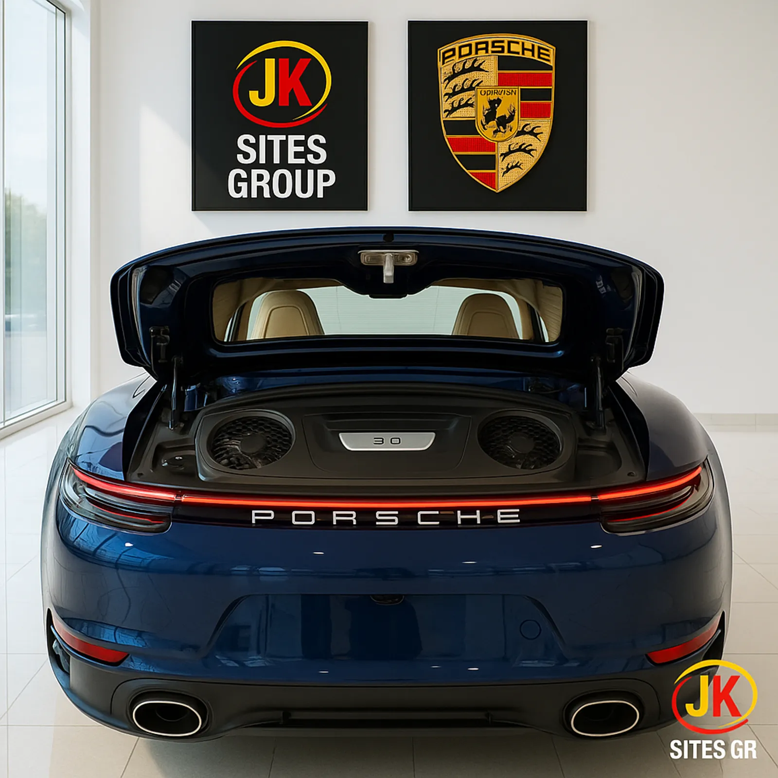 Detalhe de roda e freio do Porsche 911 Carrera 3.0 2024