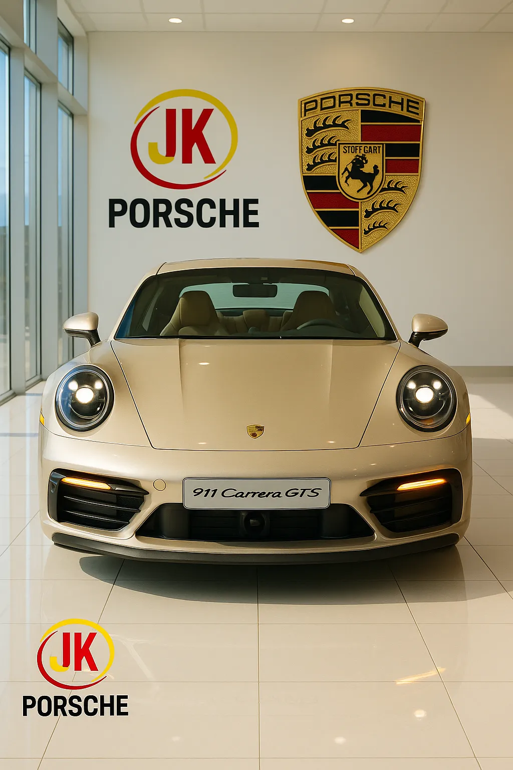 Detalhe do painel digital e volante do Porsche 911 Carrera GTS 2024