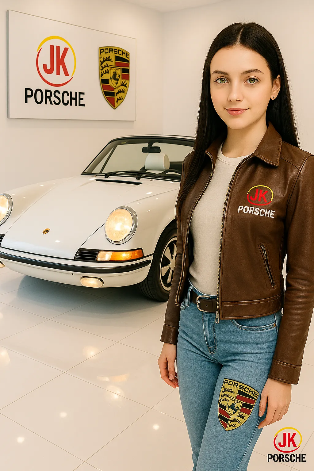 Porsche 911 E Targa 1969 em ambiente de avaliação, luz favorecendo a leitura de linhas e pintura