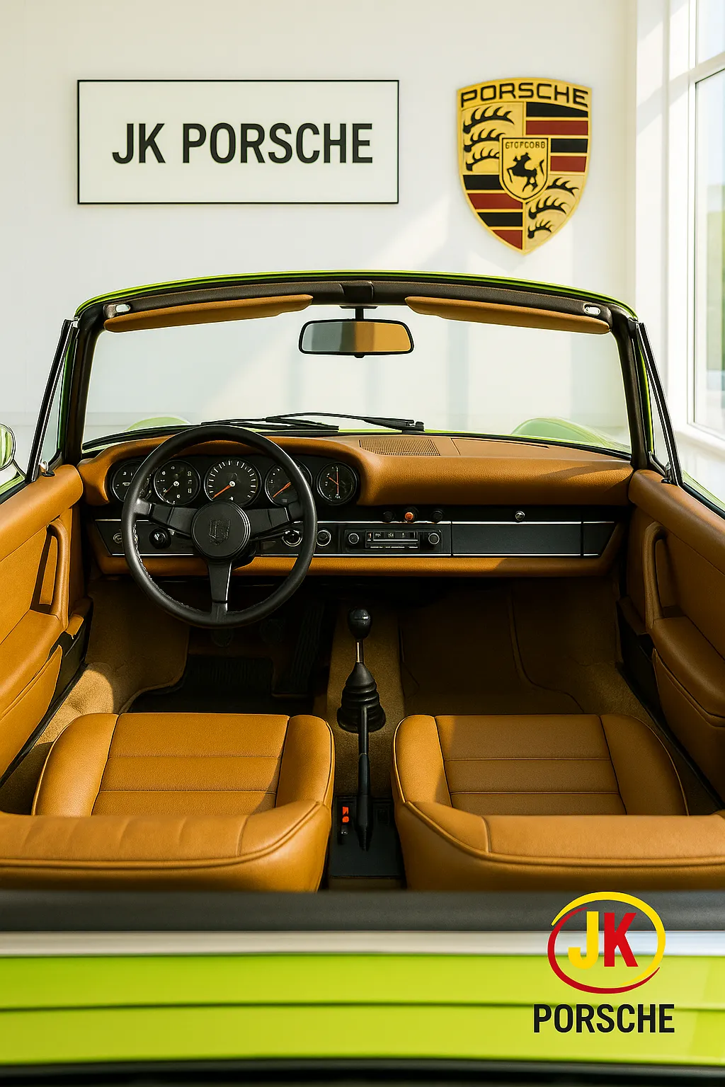 Vista geral Porsche 911 S Targa 2.2 em showroom JK Porsche