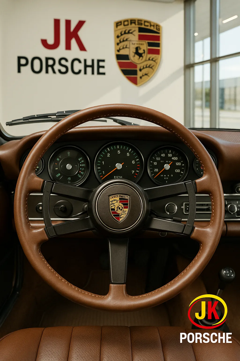 Detalhe da dianteira da linha 911 1970 com faróis e frisos de época