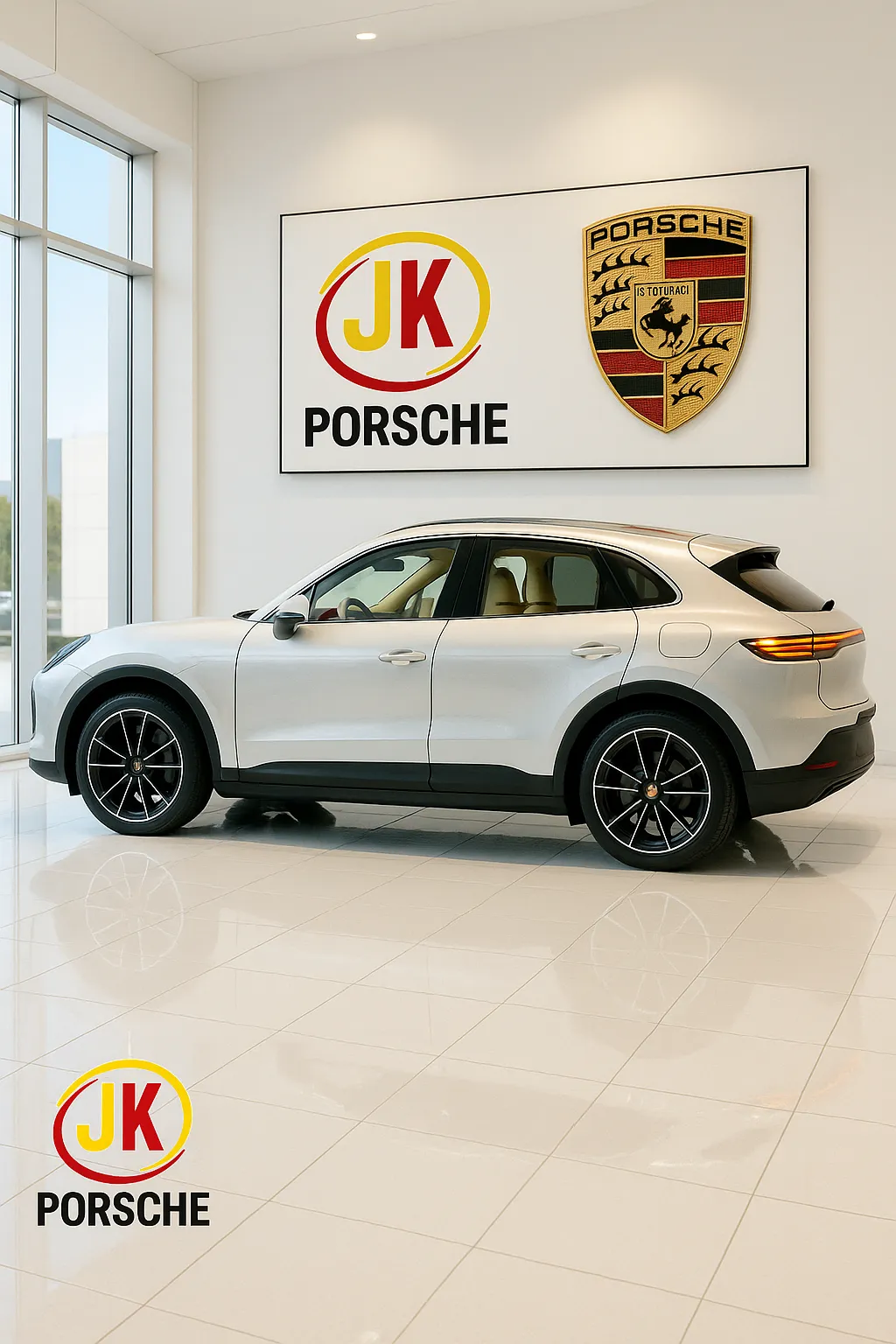 Detalhe de rodas e freios do Porsche Macan Electric RWD 2026