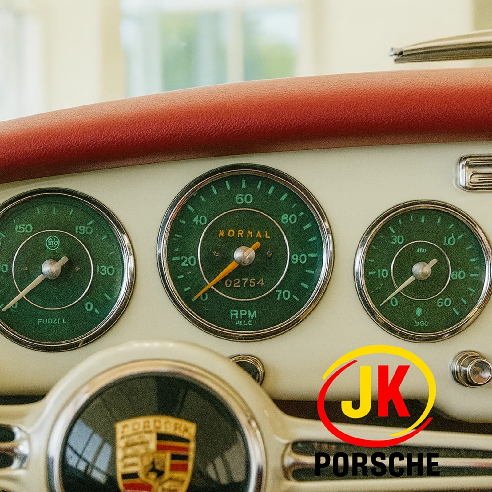 Porsche 356 Coupé 1300 Type 506/1 em rodovia, mostrando estabilidade de alta velocidade