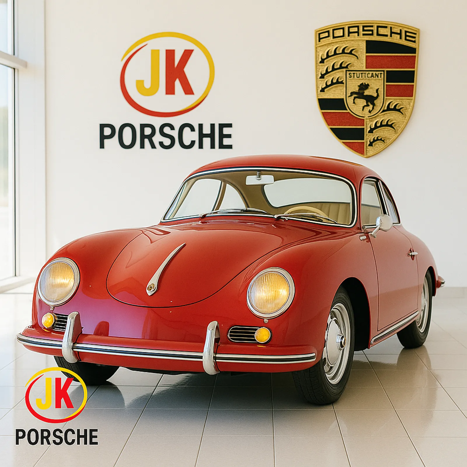 Motor Porsche 356 A 1300 em bancada – visualização completa do conjunto