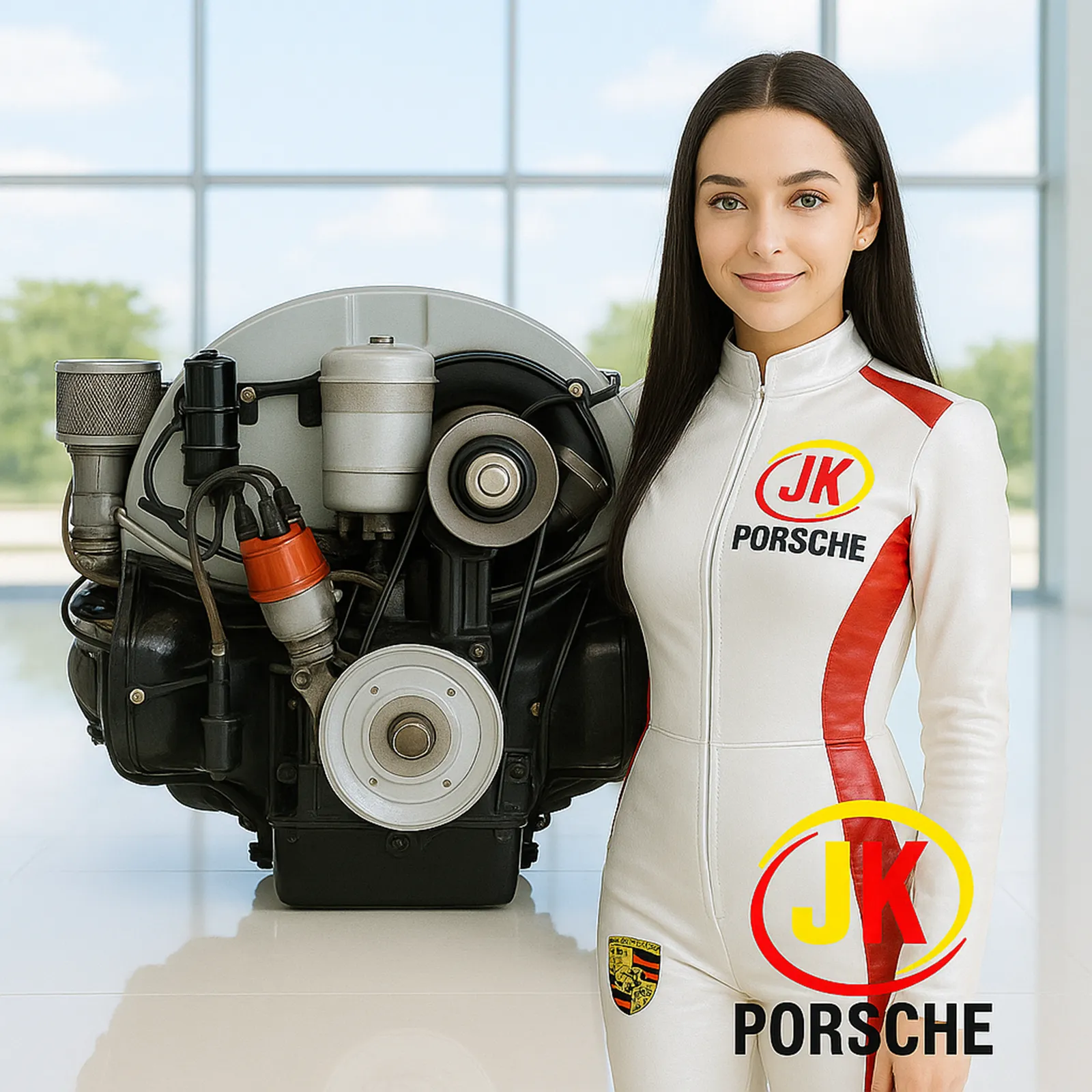 Motor Porsche 356 A carburadores Solex