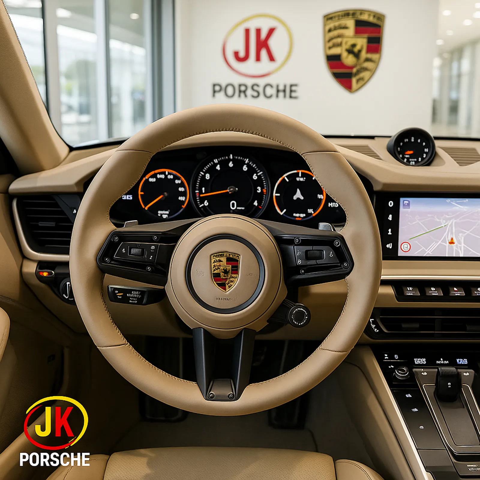 Porsche 911 Carrera 4 GTS 3.0 2024 em ambiente urbano noturno