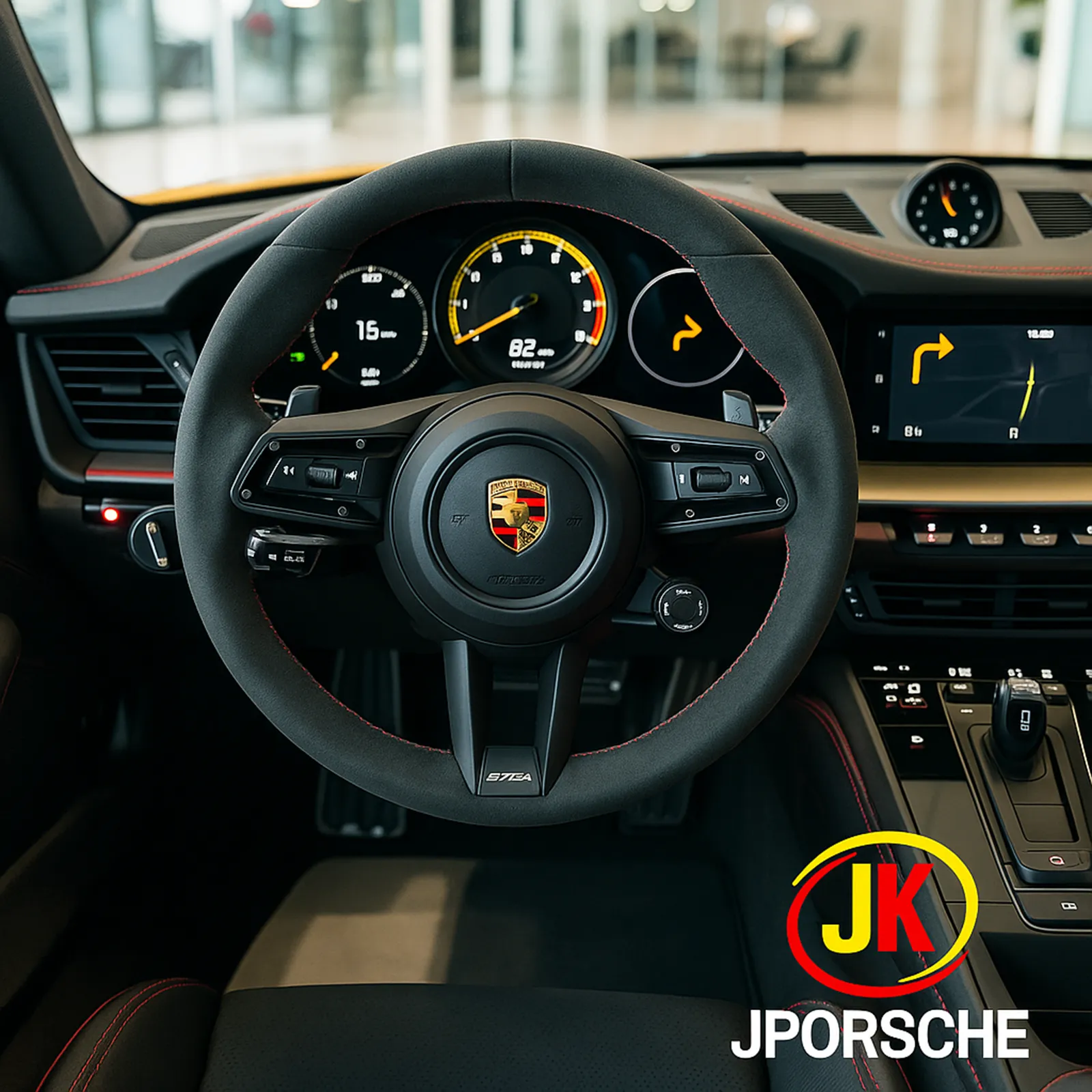 Detalhe das rodas e freios do GT3 RS 4.0 2024