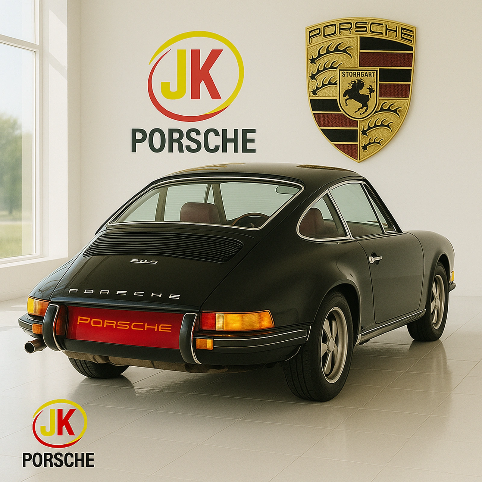 Vista lateral do Porsche 911 S 2.2 Coupé 1970