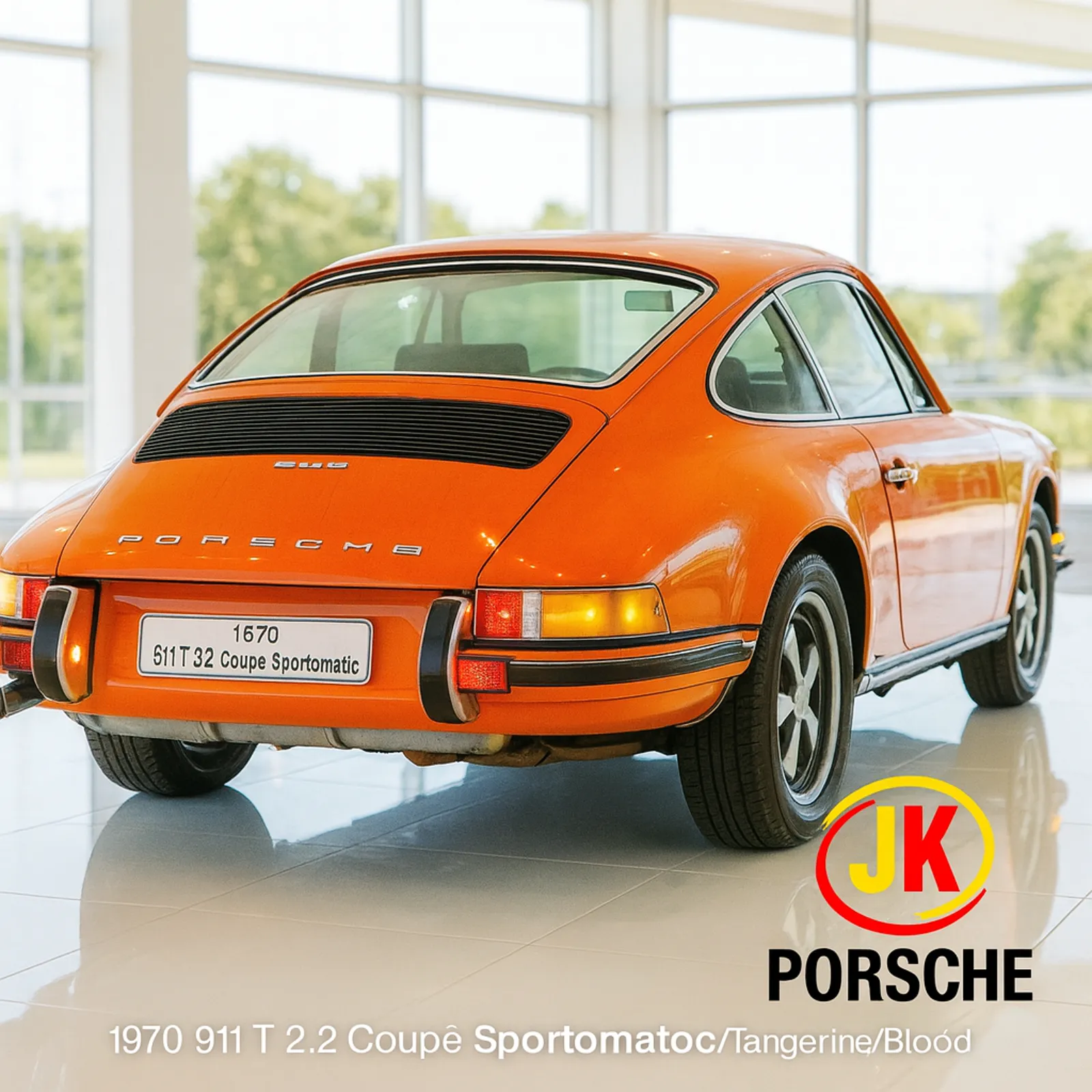 Porsche 911 T 2.2 Sportomatic 1970 em perfil lateral