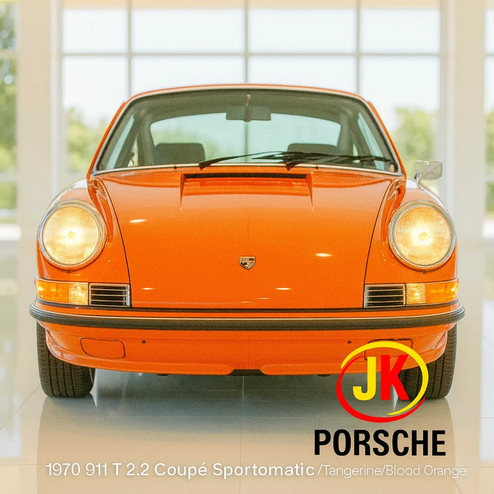 Vista traseira do Porsche 911 T 2.2 Sportomatic em pista