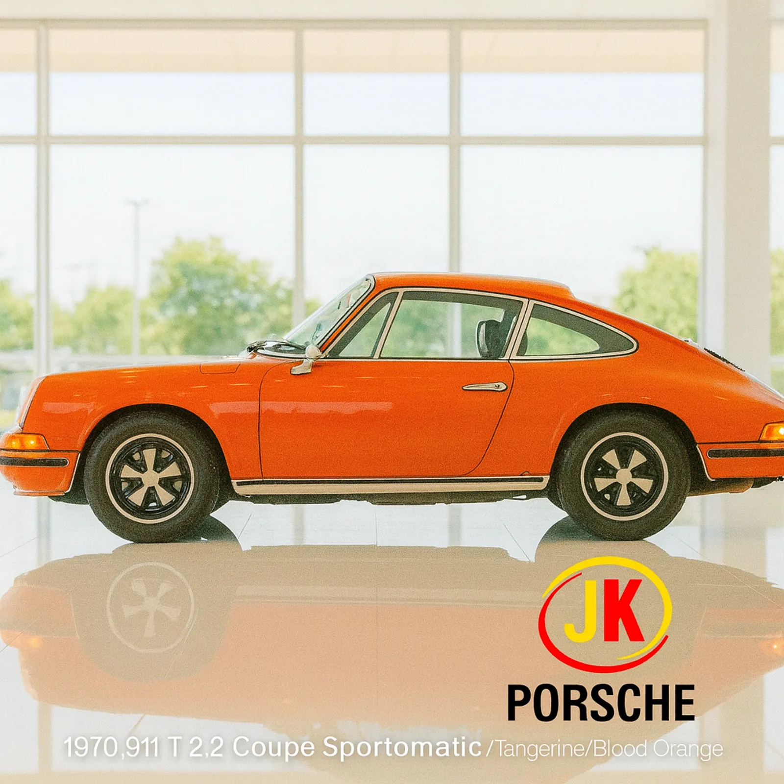 Interior clássico do Porsche 911 T 2.2 Sportomatic 1970