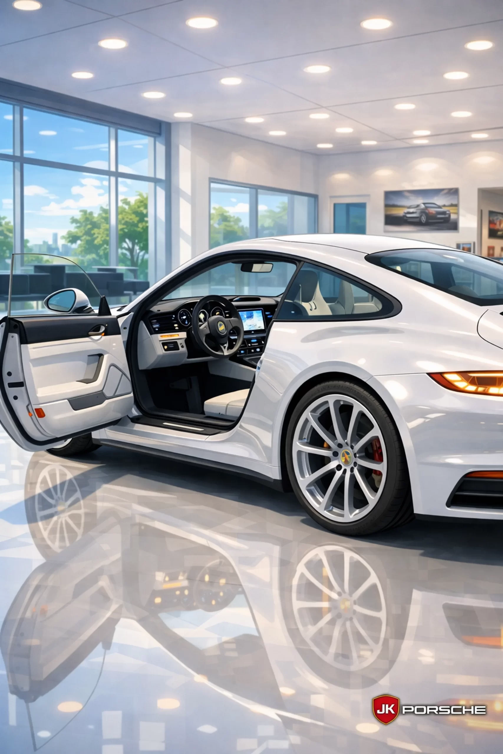 Wallpaper 04 — Anime Porsche 911 Carrera 3.0 2026 e Natália Svetlana