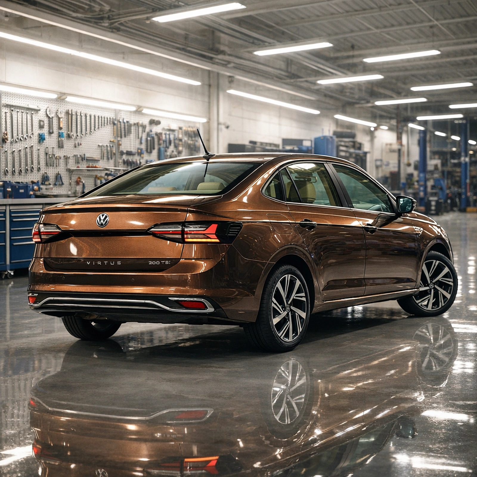 Sedã zero km para PCD em ambiente iluminado, imagem editorial 1