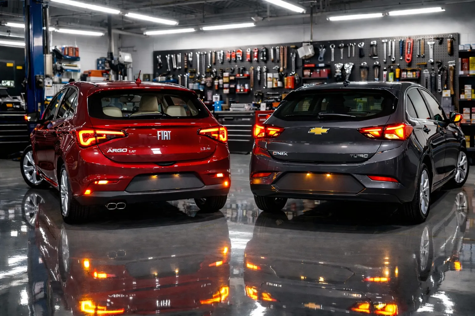 Comparativo PCD Fiat Argo 1.3 AT 2026 vs Chevrolet Onix 1.0 Turbo AT 2
