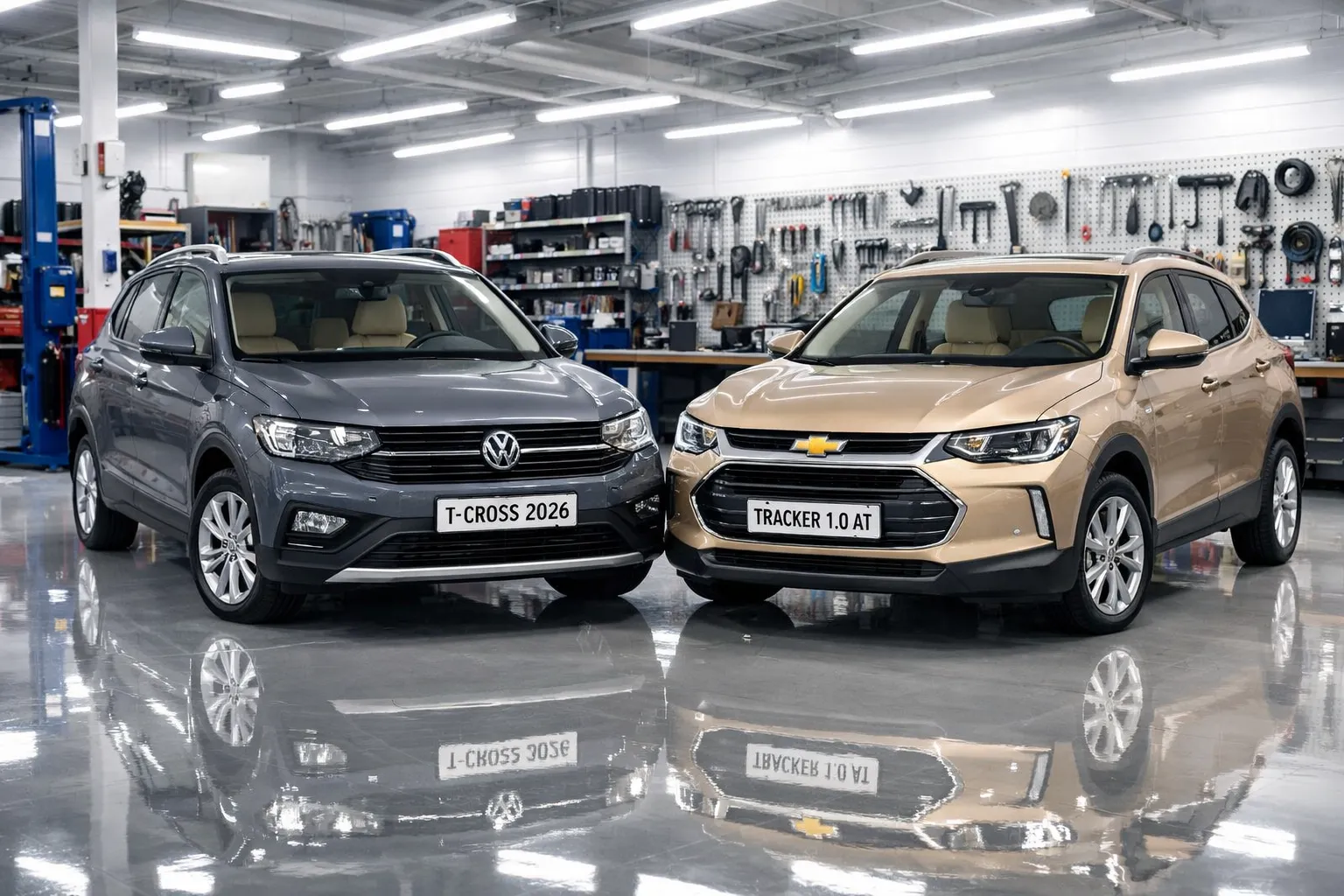 VW T-Cross Sense 1.0 TSI PCD vs Chevrolet Tracker 1.0 AT PCD: qual SUV turbo automático vale mais a pena em 2026?