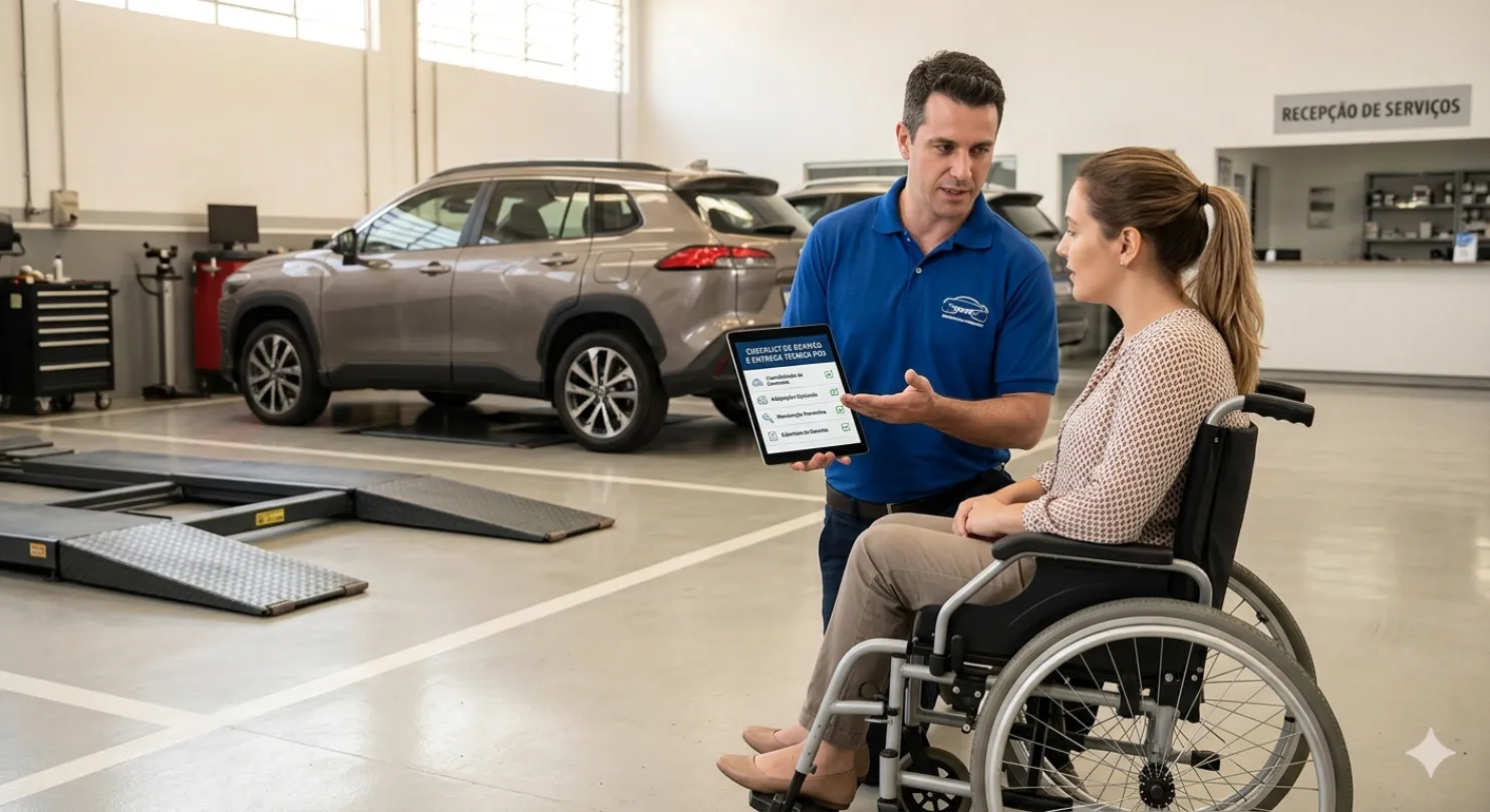 Direitos e Deveres PCD: Guia de Revisões, Garantia e Manutenção em Concessionárias