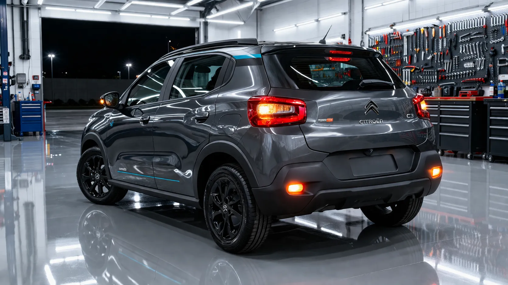 Citroën C3 T200 com foco em manutenção preventiva e inspeção de componentes