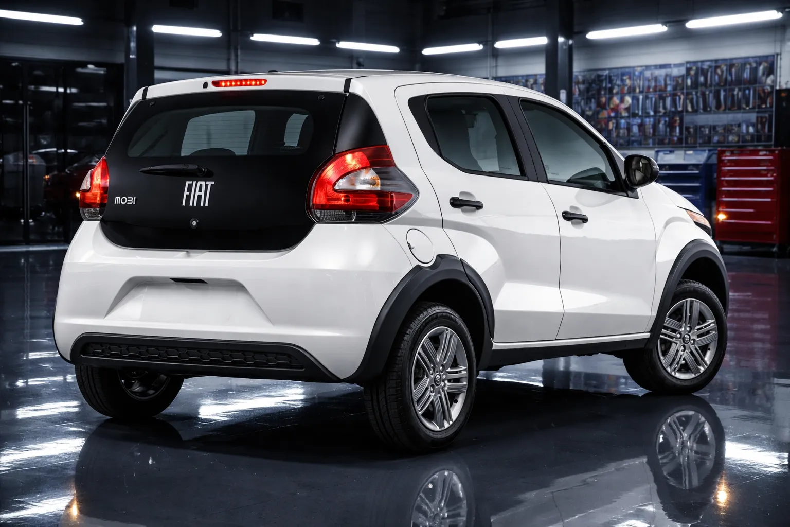 Foto Fiat Mobi no comparativo PCD Renault Kwid Zen 2026 vs Fiat Mobi Like 2026