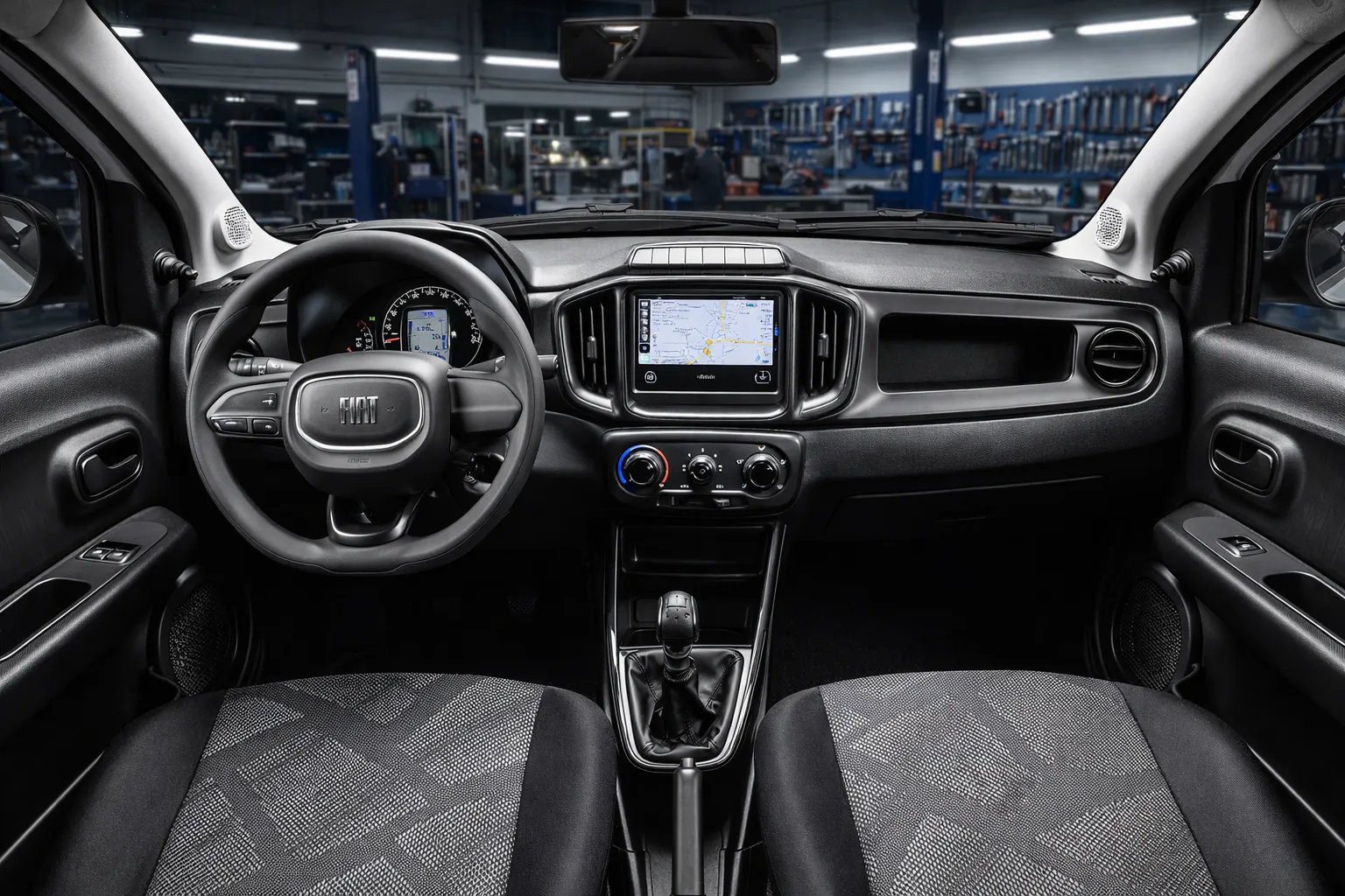 Foto Fiat Mobi no comparativo PCD Renault Kwid Zen 2026 vs Fiat Mobi Like 2026