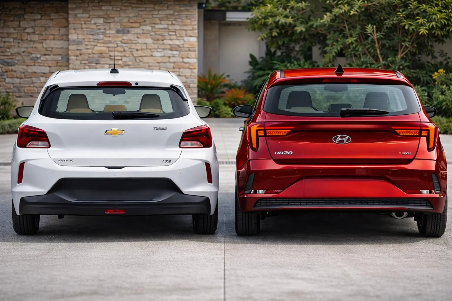 Chevrolet Onix e Hyundai HB20 em comparativo PCD 2026