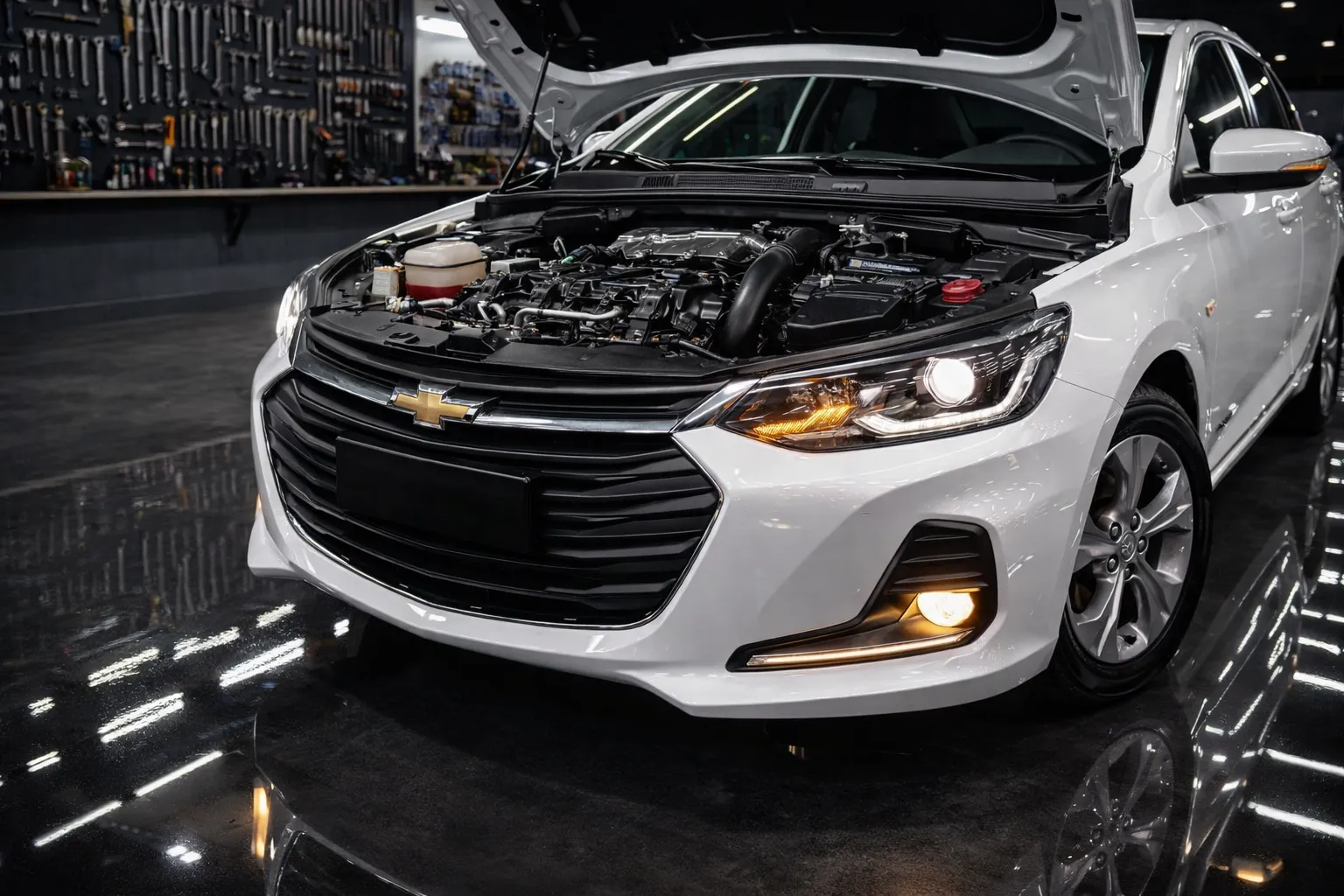 Chevrolet Onix Sedan no atelier