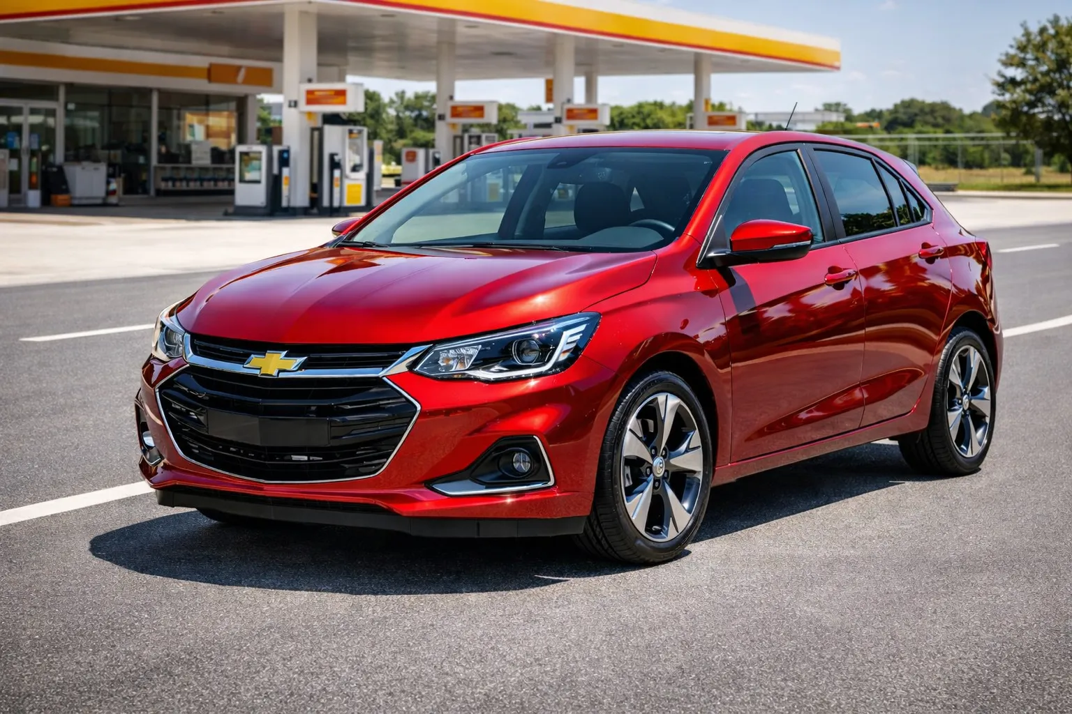 Chevrolet Onix em dia ensolarado