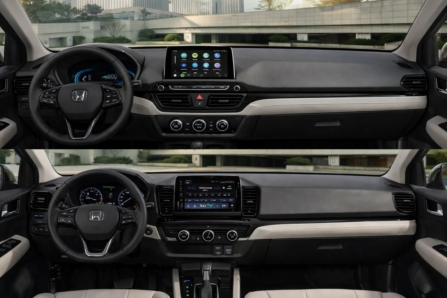 Comparação de interiores